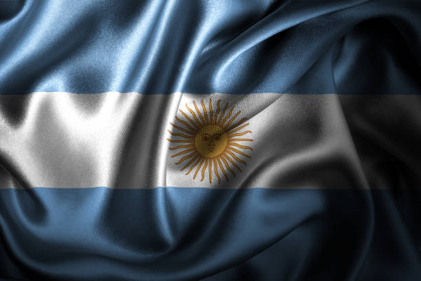 Argentina Silk Satin Flag Flags of the world with silky satin texture. Digitally created. photoshop texture stock pictures, royalty-free photos & images