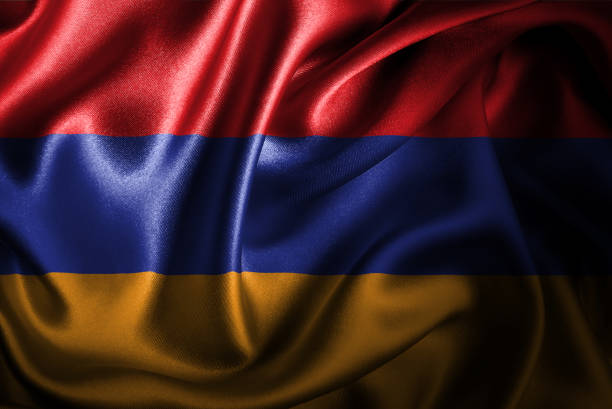 istock Armenia Silk Satin Flag 1009733252