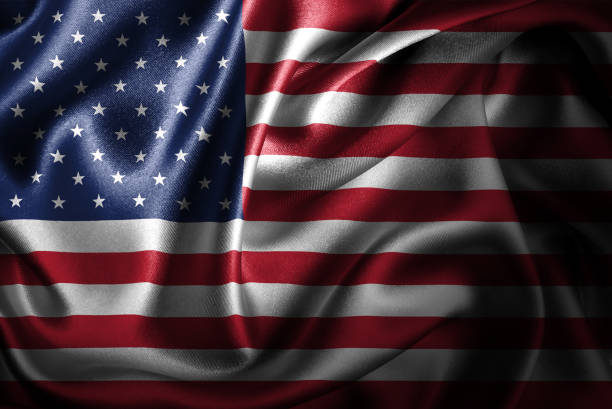 United States Silk Satin Flag Flags of the world with silky satin texture. Digitally created. photoshop texture stock pictures, royalty-free photos & images