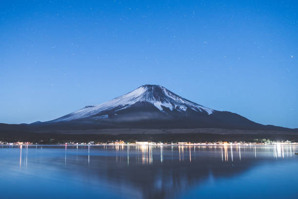 istock Mt. Fuji at dawn and Lake Yamanaka 1009787746