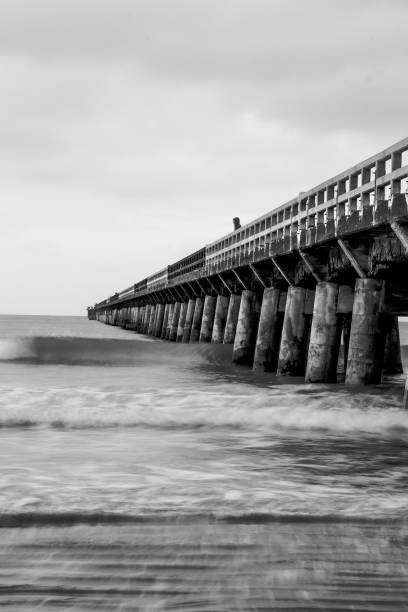 istock Long historic wooden pier 1009806998
