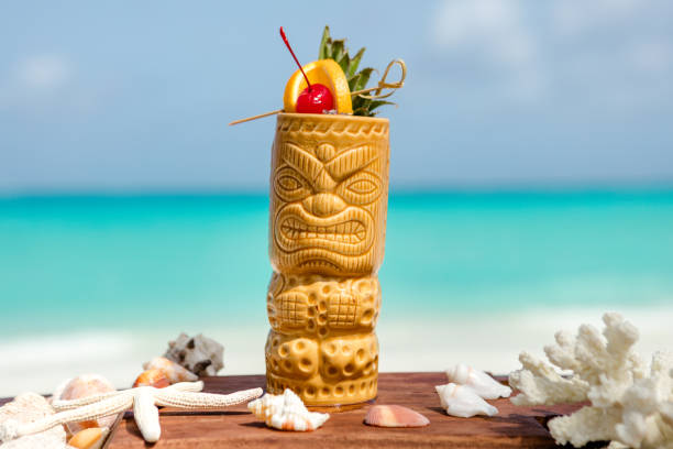 istock Refreshing Tropical Cocktails Drinks Close-Up by the beach 1009825266