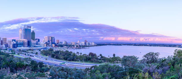 istock Kings Park and Perth city at night 1009835822