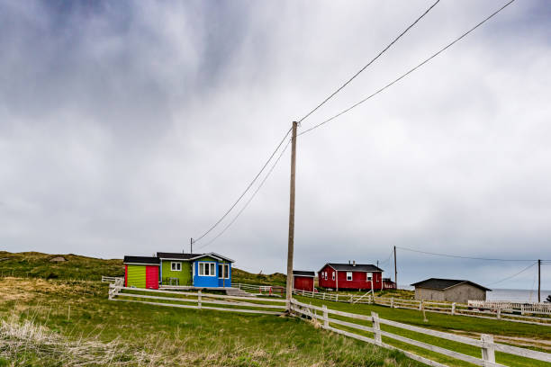istock Multi colorful cottage in Cow Head 1009836276