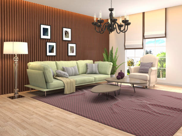 istock Interior of the living room. 3D illustration 1009854570