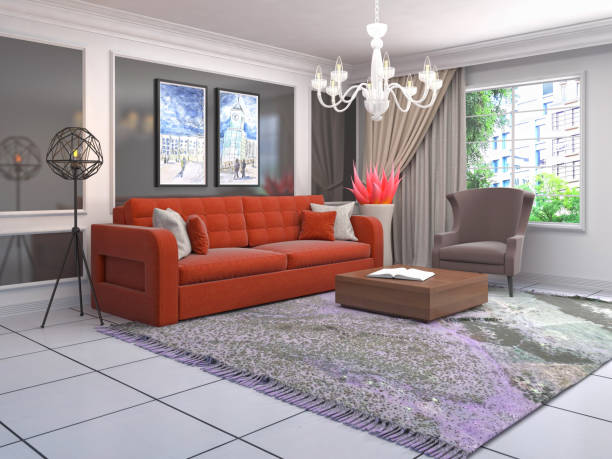 istock Interior of the living room. 3D illustration 1009854582