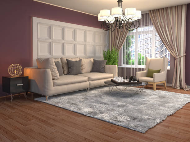 istock Interior of the living room. 3D illustration 1009854982