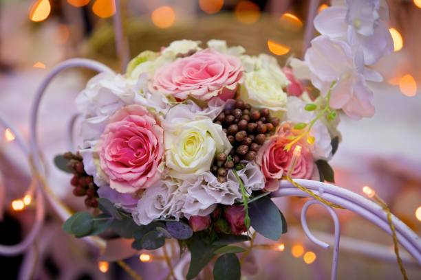 istock The composition is made by florists from fresh flowers. 1009861926