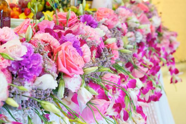 istock The composition is made by florists from fresh flowers. 1009864330