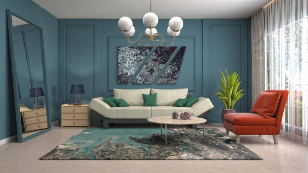 istock Interior of the living room. 3D illustration 1009864508