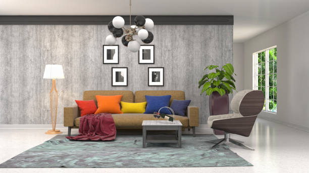 istock Interior of the living room. 3D illustration 1009868270