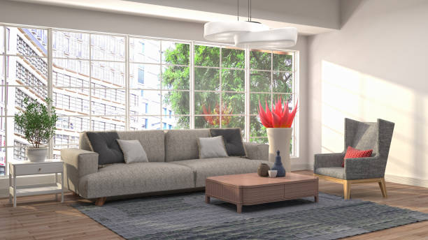 istock Interior of the living room. 3D illustration 1009868694