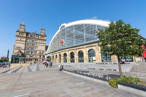 Liverpool, UK - July 14, 2018: Liverpool Lime Street railway Station