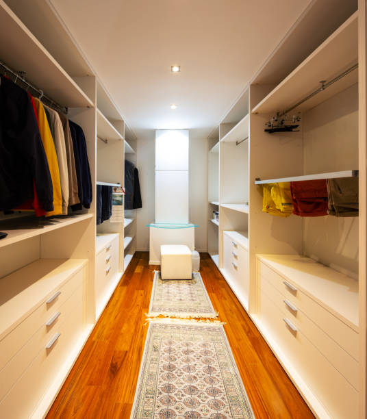 istock Walk-in closet with only male clothes 1009910054
