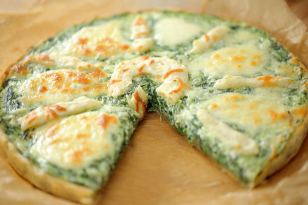 Cutting homemade pizza
