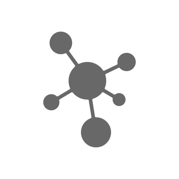 ÐÐµÑÐ°ÑÑ Molecule icon sign isolated on white background hubcap stock illustrations