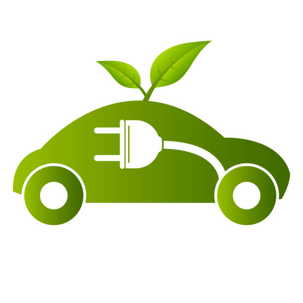 istock Electric car concept. green drive sign, vector illustration 1009983998