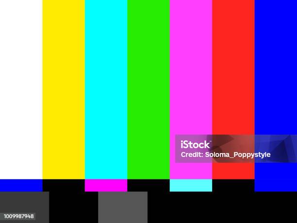 Tv No Signal Background Illustration Vector Illustration Eps10 Graphic Stock Illustration - Download Image Now