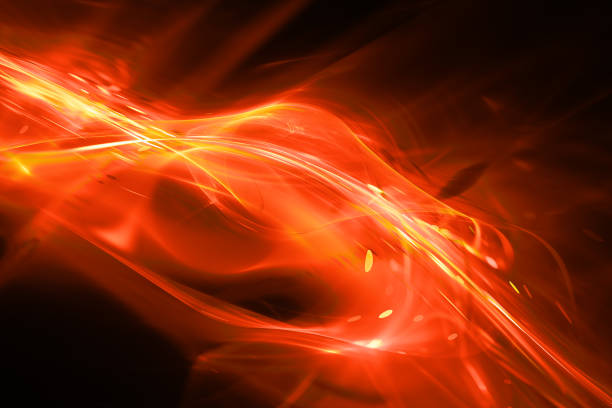 istock Fiery futuristic glowing plasma flow 1010001866