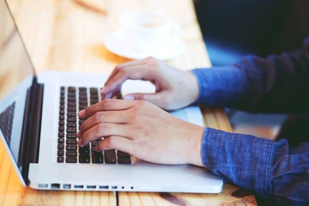 istock Connect online business using laptop. or Sitting work 1010015084
