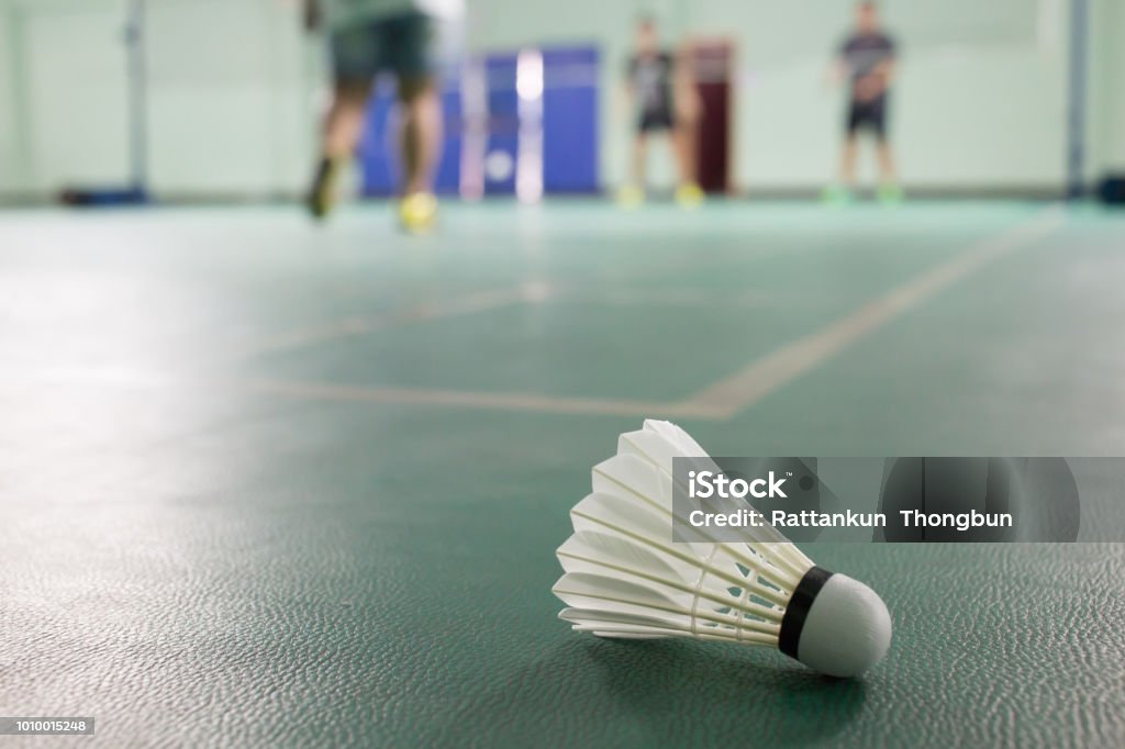 Badminton dans le domaine - Photo de Activité de loisirs libre de droits