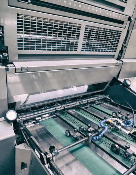 istock Transporter of printing machine. 1010023976