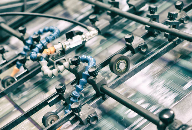 istock Transporter of printing machine. 1010023980