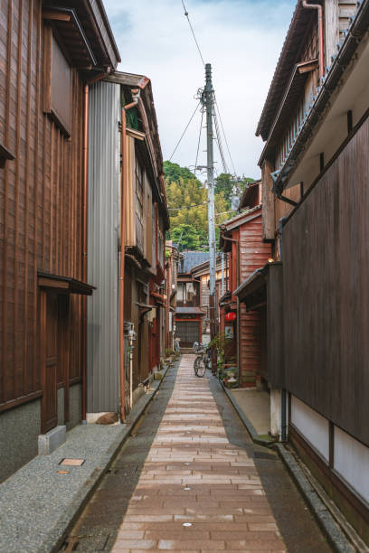 istock Evening landscape of the back alley 1010029306