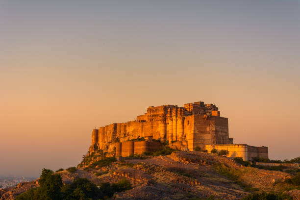 Mehrangarh Fort in sunrise