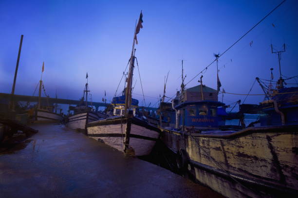 istock Fishing jetty, Malim, Goa 1010032868
