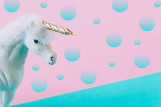 istock unicorn with a Golden horn 1010035716