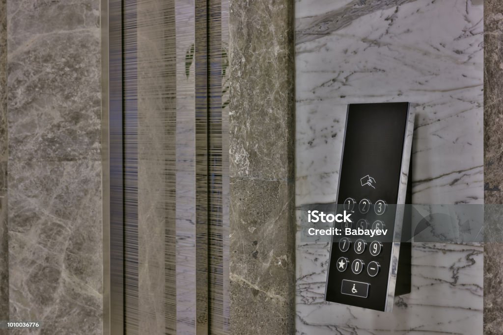 Control Panel In Elevator External Control Panel Of Modern Elevator Stock Photo - Download Image ...