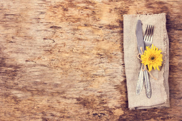 istock Fork, knife, napkin, cutlery. 1010050646