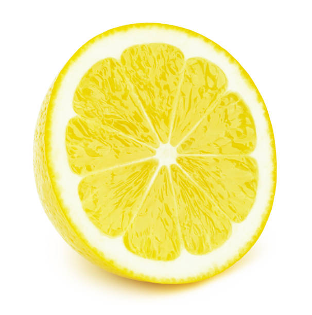 istock Half of lemon fruit slice isolated on white 1010050722