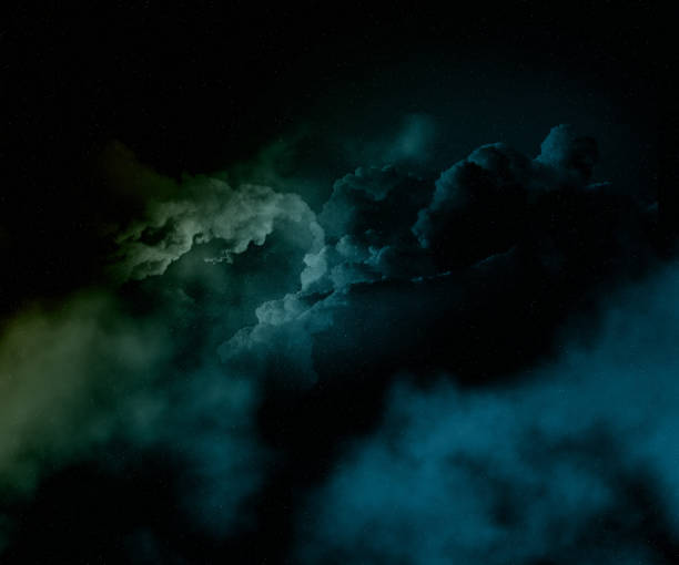 istock Colourful night sky with stars and nebula 1010068154