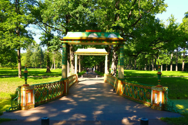 istock beautiful bridge in a summer park 1010081990