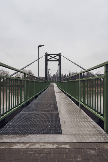 istock brand new metal bridge with shiny rails and  concrete steps 1010082606