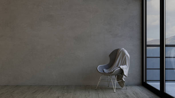 istock 3D Contemporary Empty Room and Chair 1010087330