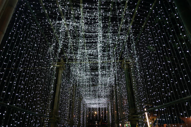 istock Bokeh light from decoration bamboo tunnel in Chiang Mai 1010092534