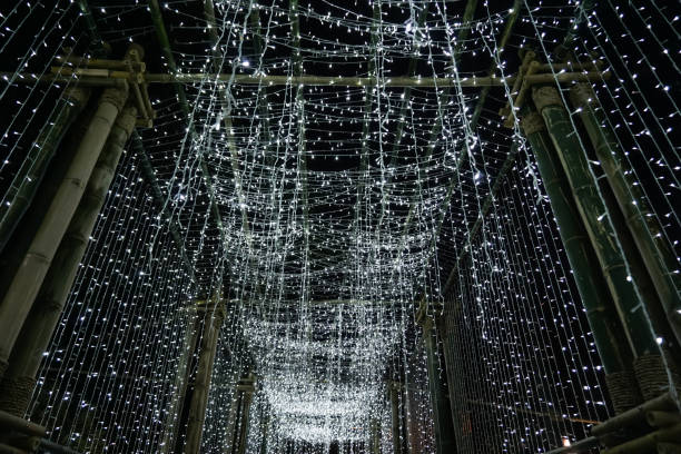istock Bokeh light from decoration bamboo tunnel in Chiang Mai 1010092640