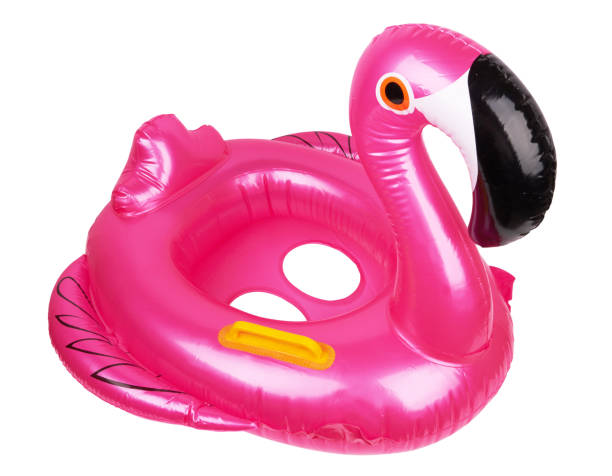 istock Swimming ring, pink flamingo 1010100262