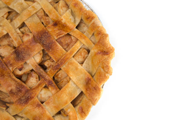 istock Homemade Apple Pie Isolated on a White Background 1010105260