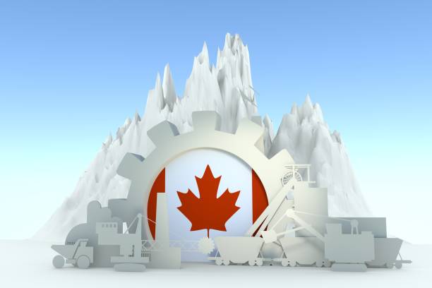 istock Design concept of coal mining industry. 1010112784
