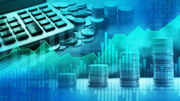 istock Stock market or forex trading graph in graphic double exposure concept 1010115910