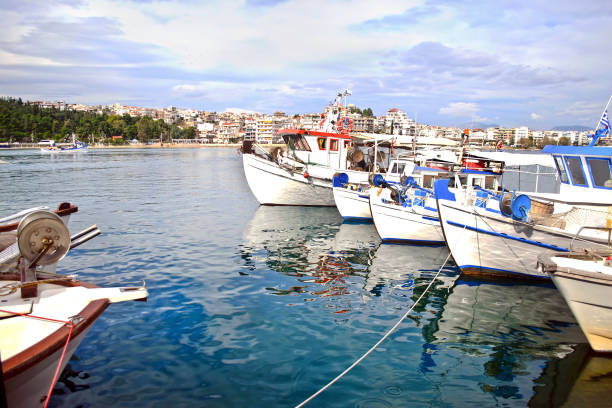istock fishing boats at Chalcis Euboea Greece 1010129900