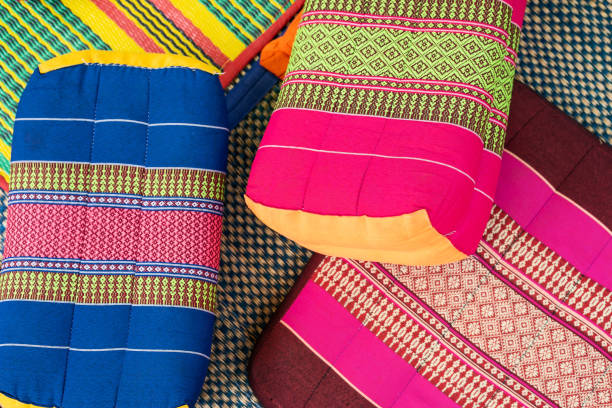Three colors pillow stack