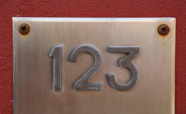 istock Big Text with number 123 on the wall 1010146186