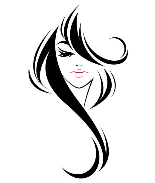 Women Long Hair Style Icon Logo Women On White Background Stock Illustration - Download Image Now - iStock Women Long Hair Style Icon Logo Women On White Background Stock Illustration - Download Image Now - iStock