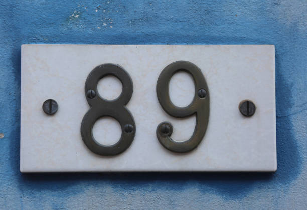 istock Big Text with number 89 on the wall 1010151396