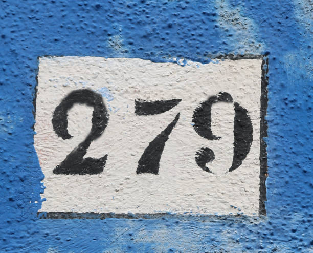 istock black Text with number 279 on the wall 1010152078